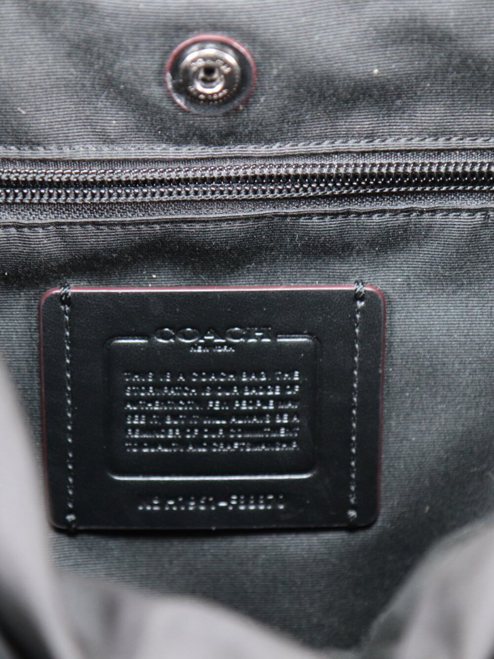 Coach Men's Ranger Large Leather Backpack - Picture 8 of 9